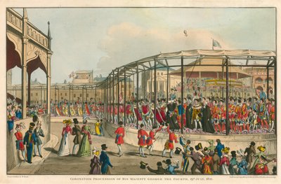 Kroningsprosesjon av Hans Majestet George IV, 19. juli 1821 av William Heath