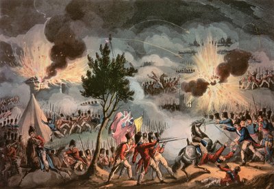 The Sortie from Bayonne, at Three in the Morning, den 14. april 1814, gravert av Thomas Sutherland (f.c.1785) av William Heath