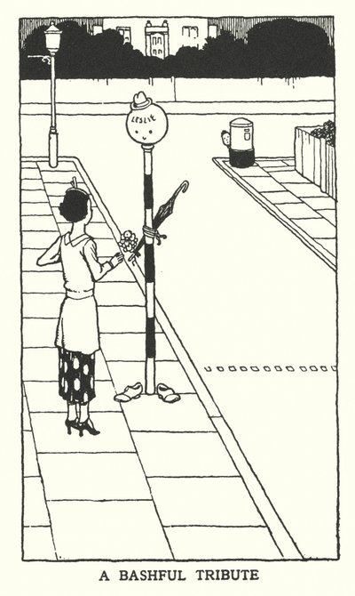 En bashful hyllest (litho) av William Heath Robinson