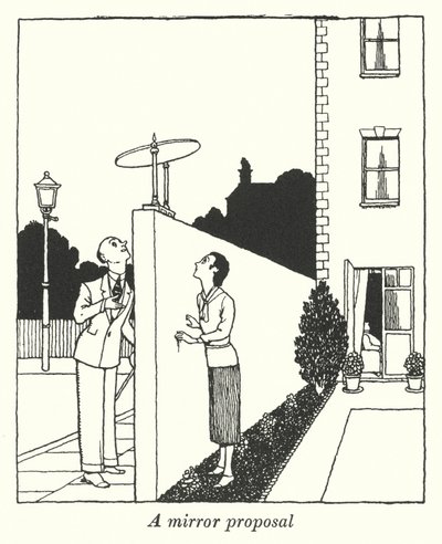 Et speilforslag (litho) av William Heath Robinson