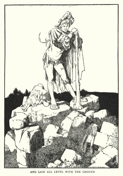 Og lagt helt på nivå med bakken (litho) av William Heath Robinson