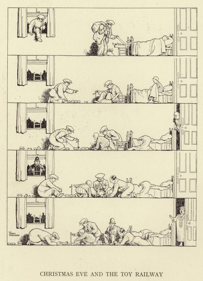 Julaften og lekejernbanen av William Heath Robinson