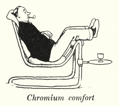 Kromkomfort (litho) av William Heath Robinson