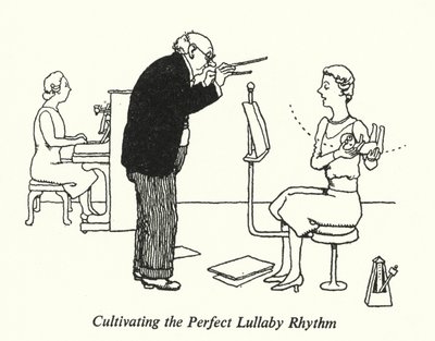 Å dyrke den perfekte vuggeviserytmen (litho) av William Heath Robinson