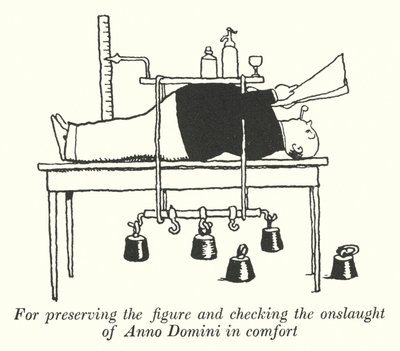 For å bevare figuren og sjekke angrepet til Anno Domini i komfort (litho) av William Heath Robinson