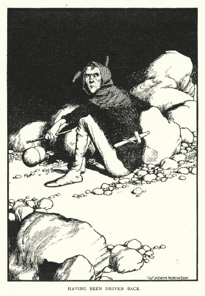 Etter å ha blitt kjørt tilbake (litho) av William Heath Robinson