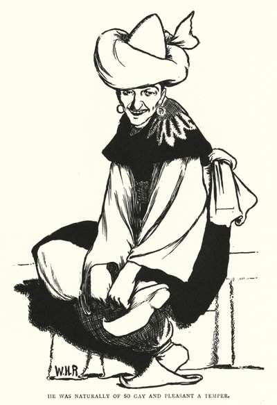 Han var naturligvis av så homofil og behagelig temperament (gravering) av William Heath Robinson