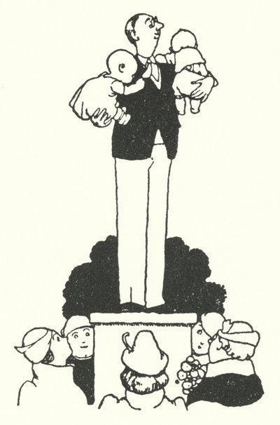 Hvordan være en perfekt ektemann (litho) av William Heath Robinson