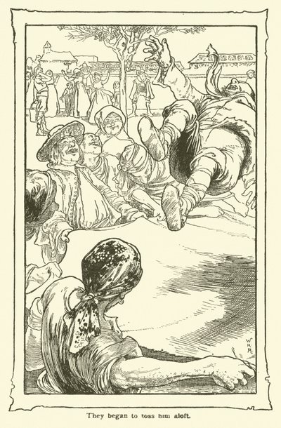Illustrasjon for Don Quixote (litho) av William Heath Robinson
