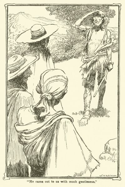Illustrasjon for Don Quixote (litho) av William Heath Robinson