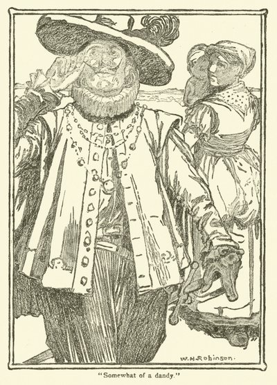 Illustrasjon for Don Quixote (litho) av William Heath Robinson