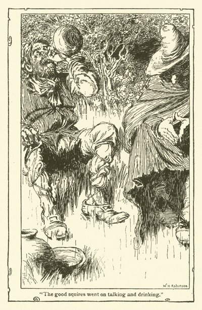 Illustrasjon for Don Quixote (litho) av William Heath Robinson