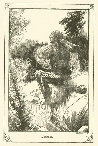 Illustrasjon for Don Quixote (litho) av William Heath Robinson
