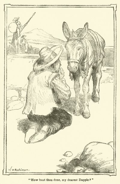 Illustrasjon for Don Quixote (litho) av William Heath Robinson
