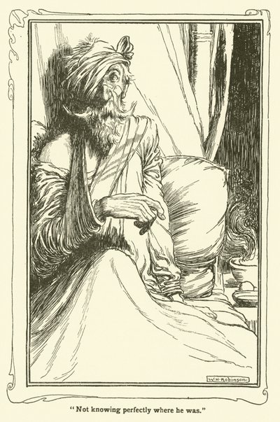 Illustrasjon for Don Quixote (litho) av William Heath Robinson