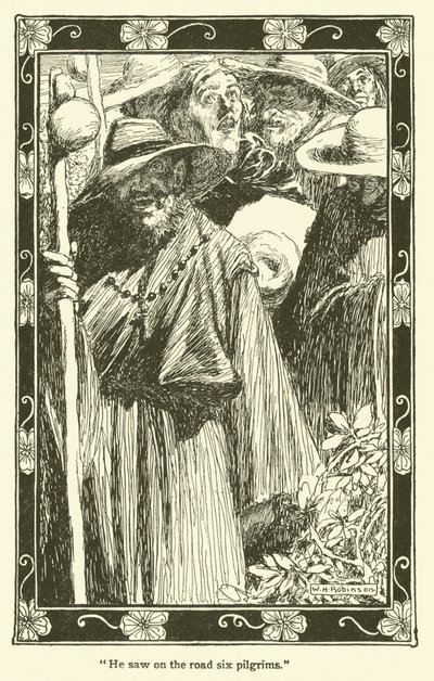 Illustrasjon for Don Quixote (litho) av William Heath Robinson