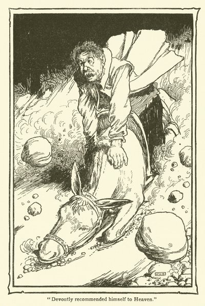 Illustrasjon for Don Quixote (litho) av William Heath Robinson