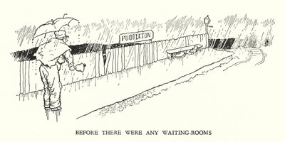 Illustrasjon for Railway Ribaldry av W Heath Robinson (litho) av William Heath Robinson