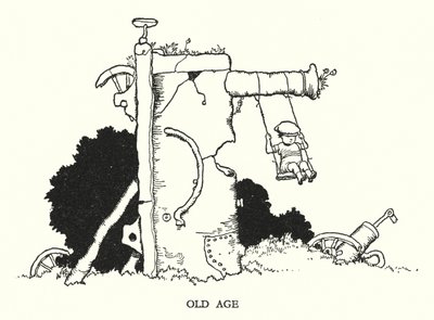 Illustrasjon for Railway Ribaldry av W Heath Robinson (litho) av William Heath Robinson