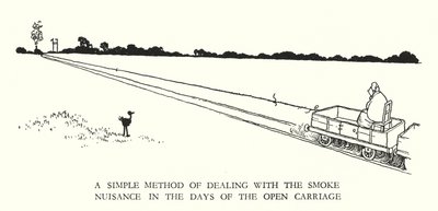 Illustrasjon for Railway Ribaldry av W Heath Robinson (litho) av William Heath Robinson