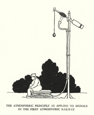 Illustrasjon for Railway Ribaldry av W Heath Robinson (litho) av William Heath Robinson