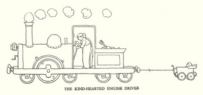 Illustrasjon for Railway Ribaldry av W Heath Robinson (litho) av William Heath Robinson