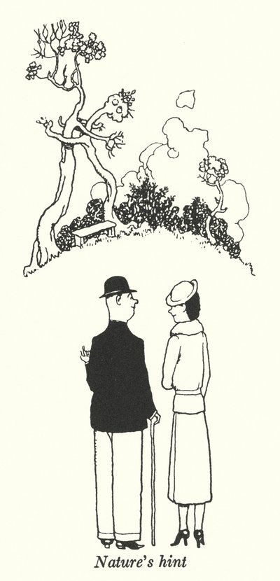 Naturens hint (litho) av William Heath Robinson