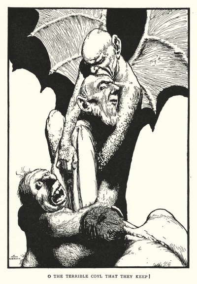 O den forferdelige Coylen som de beholder! (litho) av William Heath Robinson