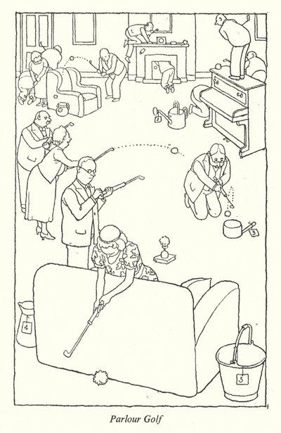 Parlor Golf (stein) av William Heath Robinson
