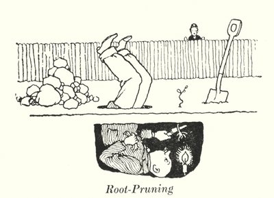 Rotbeskjæring (litho) av William Heath Robinson