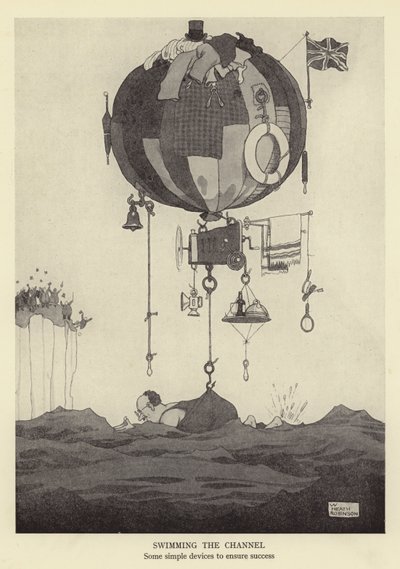 Svømme kanalen, noen enkle enheter for å sikre suksess av William Heath Robinson