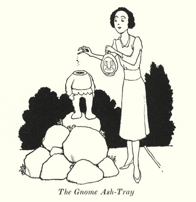 The Gnome Ask-Tray (litho) av William Heath Robinson