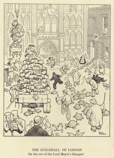 The Guildhall of London, på tampen av Lord Mayor