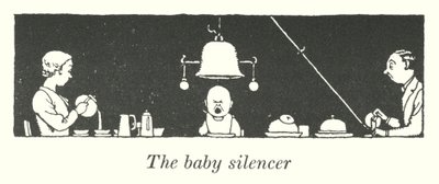 Babylyddemperen (litho) av William Heath Robinson
