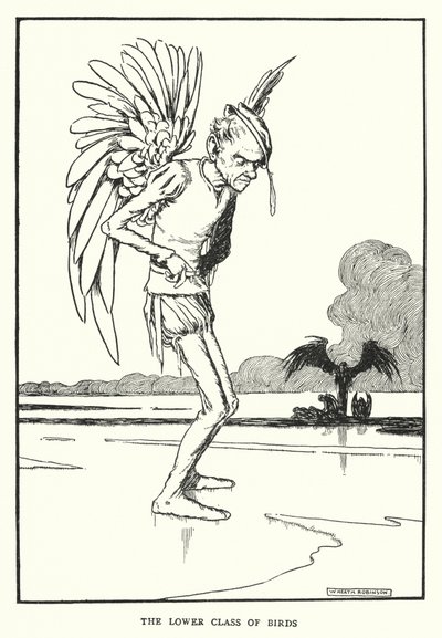 Den lavere klassen av fugler (litho) av William Heath Robinson