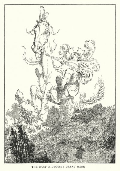Den mest fryktelig flotte hoppen (litho) av William Heath Robinson