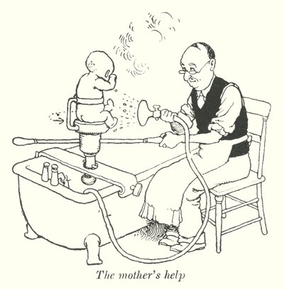 Morens hjelp (litho) av William Heath Robinson