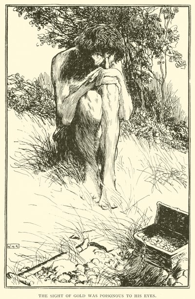 Synet av gull var giftig for øynene hans av William Heath Robinson
