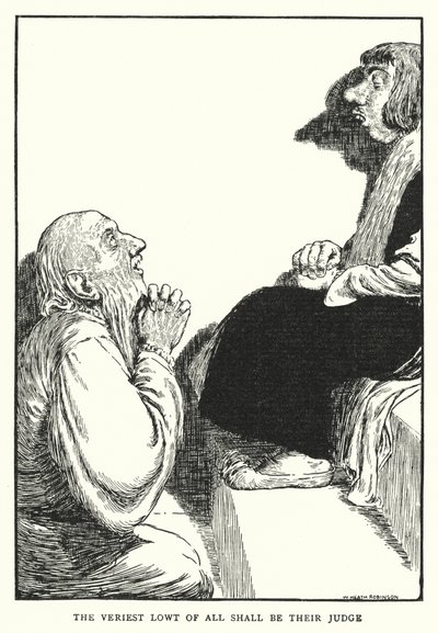 Den laveste av alle skal være deres dommer (litho) av William Heath Robinson