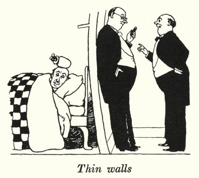 Tynne vegger (litho) av William Heath Robinson