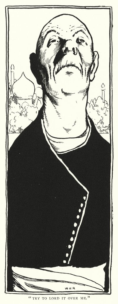 "Prøv å herske over meg" (gravering) av William Heath Robinson