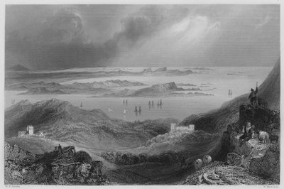 Clifden Castle, Connemara (gravering) av William Henry (after) Bartlett