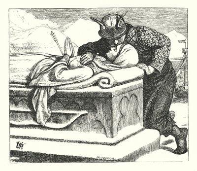 The Ballad of Oriana (gravering) av William Henry (after) Hunt