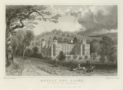 Audley End, Essex, setet til Lord Braybrooke av William Henry Bartlett