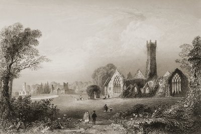 Augustinian Abbey at Adare, County Limerick, Irland, fra 