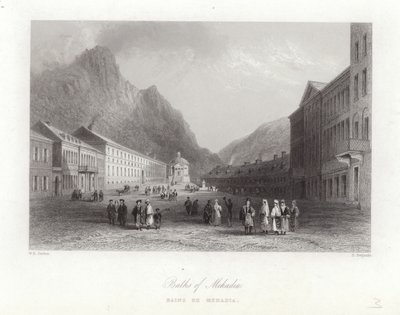 Mehadia Baths av William Henry Bartlett
