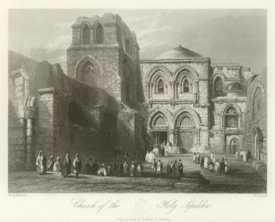 Den hellige gravs kirke, Jerusalem av William Henry Bartlett