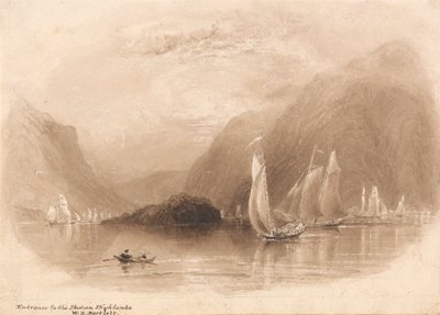 Inngang til Hudson Highlands av William Henry Bartlett
