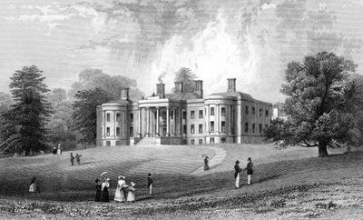 Felix Hall, Essex, gravert av Henry Adlard, 1833 av William Henry Bartlett