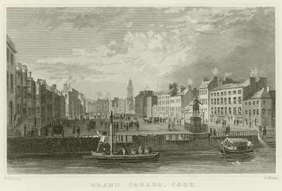 Grand Parade i Cork av William Henry Bartlett